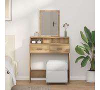 Générique Coiffeuse avec tiroirs en chêne Artisan, 79x41x140 cm,Coiffeuses,25KG-865144