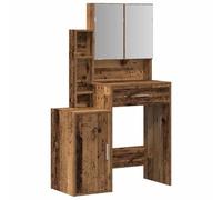 Générique Coiffeuse Bois Ancien 80 x 35 x 132 cm Bois d'ingénierie,Meubles, Armoires & Meubles de Rangement, Meubles-lavabos, Coiffeuses, Marron (Poids 28.8KG)