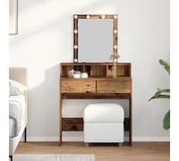 Générique Coiffeuse Bois Ancien 80 x 41 x 144,5 cm Bois d'ingénierie,Meubles, Armoires & Meubles de Rangement, Meubles-lavabos, Coiffeuses, Marron (Poids 27.55KG)