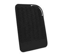 Générique coiffure raide PAD - Mat de fer à cheveux en silicone, Taft Noir ou gris protecteur portable pour les fers à cheveux, irons plats, outils de coiffure