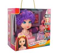 Générique Coiffure | Set de Jouets de Coiffure et Maquillage pour Filles avec Têtes,31 Accessoires Jouet Éducatif 3 Ans +