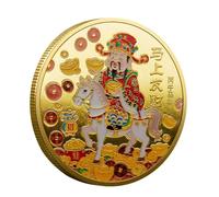 Générique Coin CHEFIR | Coin de Collection de Chance de Cheval | Année du Cheval commémoratifs Coins Charm | Médaille de pour Les Voyages pour la Famille, Amis, Homme