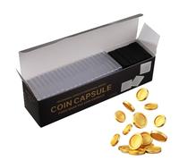 Générique Coin Collection Case - Clear Protective Box Set, 20 Pieces With Soft Inner Pad | Durable Transparent Storage Holder For, Medals, Collectibles, Display And Organization Use