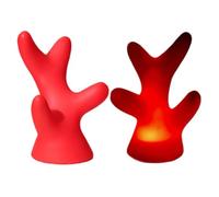 Générique Coins De Décoration De Chapeau De Moto, Accessoires De Casque Lumineux, Coins en PVC Réutilisables, Accessoires De Chapeau De Fête De Vacances (Antlers)