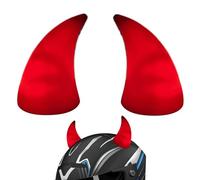 Générique Coins De Décoration De Chapeau De Moto, Accessoires De Casque Lumineux, Coins en PVC Réutilisables, Accessoires De Chapeau De Fête De Vacances (Devil Horns)