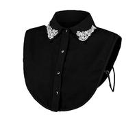 Générique Col amovible à strass à carreaux (B, One Size)