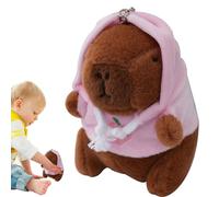 Générique Colgante De Capibara De Peluche - Muñeco Animal Suave, Llavero Bonito | Accesorio Para Mochila O Bolso, Perfecto Para Niñas Y Mujeres Amantes De Los Animales Y Coleccionistas