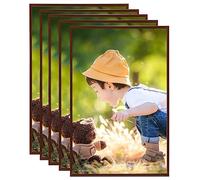Générique Collage de Cadres Photo 5 pcs de Mur Table Bronze 70x90 cm MDF,Maison & Jardin, Décorations, Cadres Photo, Brun (Poids 12.5KG)
