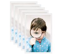 Générique Collage de Cadres Photo 5 pcs de Table Blanc 21x29,7 cm MDF Maison & Jardin Décorations Cadres Photo (Poids 2.08KG)
