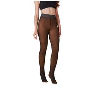 Générique Collant Polaire Femme Bas résille pour femmes, collants en dentelle, grandes tailles, collants sexy taille haute Chaussettes Cachemire (Coffee, M)