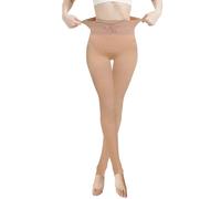 Générique Collant Polaire Femme Effet Transparent Collants Opaques Lisses Pantalon Collant À Pieds Microfibre Souple Contour Vintage Collants
