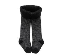 Générique Collant Polaire Fille Bébé Enfant Collant Thermique Extensibles épais en Molleton Uniforme Scolaire de Collants Taille Haute Chaud Hiver Polaire Doublé Opaques 1-10 ans (Black, 6-12 Months)