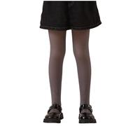 Générique Collant Polaire Fille Fausse transparence collant noir fille Thermique Extensibles à Double Doublure Collants Thermiques Scolaires Pour Les Âges De 6 À 15 Ans (Grey, 6-9 Years)