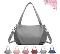 Générique Collectale - Body Light and Versatile Casual Bag, Nylon Waterproof Shoulder Crossbody Bag with Multi-Pockets, for Women Daily (Gray)