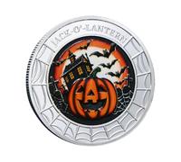 Générique Collectible Coin, Halloween Coin, Souvenir Token,1.57x0.12 inches, Trick Or Treat Themed Keepsake, Fun Party Favor Collectors Item, Ideal for Kids Adults Men Women Home Display Gift