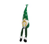 Générique Collectible Plush Figurines Cartoon Swedish Tomte | St Patricks Day Decorations | Faceless Leprechaun Tiered Tray Decor with Shamrock Ornament