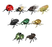 Générique Collection d'insectes interactifs réalistes - Coléoptères, Abeilles et coccinelles réalistes pour l'éveil des Enfants. Figurines d'insectes Mobiles à Remontoir pour Les (#All)