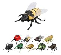 Générique Collection d'insectes interactifs réalistes - Coléoptères, Abeilles et coccinelles réalistes pour l'éveil des Enfants. Figurines d'insectes Mobiles à Remontoir pour Les (#A)
