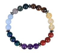 Générique Collier 108 Perles Mala Nouées Pour Femmes Et Filles, Bracelet Bohème Coloré En Pierres Précieuses, Long Collier Avec Pompon, Bijoux Spirituels De Prière, Cadeaux De Yoga