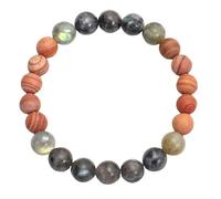 Générique Collier 108 Perles Mala Nouées Pour Femmes Et Hommes, Bracelet En Labradorite Naturelle, Long Collier Avec Pompon, Prière, Méditation Spirituelle, Bijoux Bohème, Cadeaux