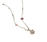 Générique Collier à breloques étoile moderne avec longueur personnalisable pour bijoux superposés à la mode, chaîne à pendentif étoile de styles indépendants