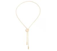 Générique Collier à motifs de fleurs tendance en alliage résistant | Collier de fleurs à la mode, chaîne en alliage résistant rayures, cadeaux portables pour la garde-robe des