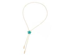 Générique Collier à motifs de fleurs tendance en alliage résistant | Collier de fleurs à la mode, chaîne en alliage résistant rayures, cadeaux portables pour la garde-robe des