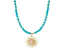 Générique Collier bohème élégant en acrylique avec pendentif soleil, accessoire de bijoux polyvalent pour tenues décontractées ou formelles, bijoux bohèmes à la mode