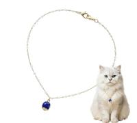 Générique Collier Chat Bijou - Pendentif en Bleu Ajustable - Collier Chien en - pour Les Animaux de Compagnie Déguisement et Costume et Tenue Chiot Petit Chien Soirée Anniversaire Mariage