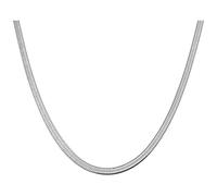 Générique Collier Couple Pendentif Collier en acier européen et américain en os de sens supérieur chaîne à chaîne plate à clavicule non décolorée (B, One Size)