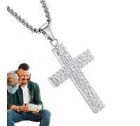 Générique Collier Croix, Collier Chrétien, Pendentif Imprimé 3D Avec Compartiment Secret Pour Accessoire Religieux Baptême Port Quotidien Homme Décontracté