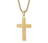 Générique Collier Croix Homme,Collier à Pendentif | Pendentif Bijou Charme en Impression 3D avec Compartiment Secret pour Hommes Femmes Événements Religieux Baptême
