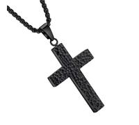 Générique Collier Croix pour Femmes, Collier Chrétien, Pendentif Bijou Charme en Impression 3D avec Compartiment Secret pour Hommes Femmes Événements Religieux Baptême