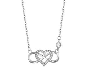 Générique Collier Cœur Infini pour Femme - Bijou de Cou | Collier Charme Élégant - pour Épouse Maman Saint-Valentin Enterrement de Vie de Jeune Fille Mariage Tenue Quotidienne Soirées Événements