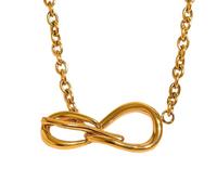 Générique Collier d’amour en or Pierre de cristal imperméable Lucky Eight 8 formes de perles Fêtes