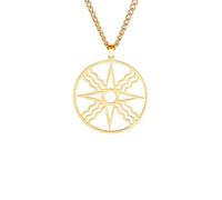 Générique Collier d’homme, collier d’étoile assyrienne Sceau du dieu soleil Shamash Ancienne Mésopotamie Courage Gloire Amulette Bijoux