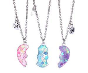 Générique Collier D'amitié Pour 3 - Magnétique | Ensemble De 3 Colliers De Meilleur Ami En De Papillon, Bijoux D'amitié En Forme De Cœur Pour Fille, Hommes, Garçons Et, Cadeau D'anniversaire