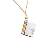 Générique Collier de boussoles secrètes verrouillables modernes, chaîne en acier inoxydable, bijoux pour amie ou meilleure amie, chaîne de clavicule résistante ternissement