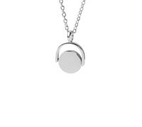 Générique Collier de breloques vierges rotatifs pour graver un cercle Collier PVD personnalisé en or avec faible taux de qualification