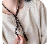 Générique Collier de clavicule d ' écharpe imprimée conception de superposition légère chaîne de cou polyvalent garde-robe accessoire essentiel collier d ' écharpe vintage