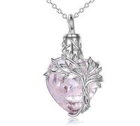 Générique Collier de crémation d ' arbre enchevêtré pour cendres d ' animaux ou restes humains, conception en forme de cœur, bijoux commémoratifs en acier inoxydable, bijoux funéraires