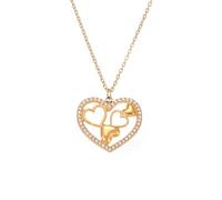 Générique Collier de cœur à vendre avec chaîne de clavicule double couche collier pendentif polyvalent de mode