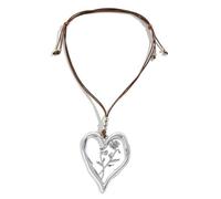 Générique Collier de fleurs d ' anniversaire unique de décembre, breloque en forme de cœur élégante, chaîne de clavicule, bijoux personnalisés, d ' anniversaire, bijoux polyvalents