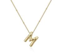 Générique Collier de lettres ballon unique avec longueur réglable, bijoux tendance pour de confort, idéal pour offrir ou pour posséder son propre, collier élégant