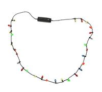 Générique Collier de Noël clignotant - 1 pièce LED Collier Light Up, Bulb Colliers | LED de Noël - Décoration Favors Supplies Accessoires pour l'anniversaire