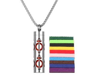 Générique Collier de - Pendentif diffuseur d'huile d'aromathérapie | bijoux ď'aromathérapie apaisants en métal pour femme, collier diffuseur đ'huile, pendentif de bijoux d́'huiles pour la Saint-