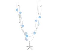 Générique Collier de perles de coquillage moderne avec fermoir réglable, collier confortable pour femmes qui travaillent, adapté travail, voyages, femmes qui travaillent confortablement