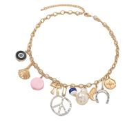 Générique Collier de plage élégant, chaîne réglable, bijoux en alliage léger pour vacances, sortie, fête, usage quotidien, accessoire de plage tendance