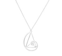 Générique Collier de psychologie du ratio Science biologie spirale avec collier triangle pendentif Fibonacci femmes CLASSIC