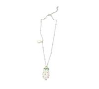 Générique Collier de quotidien avec pendentif en forme de | Détail de grappe de perles, chaîne de station fine, charme de d ' extension